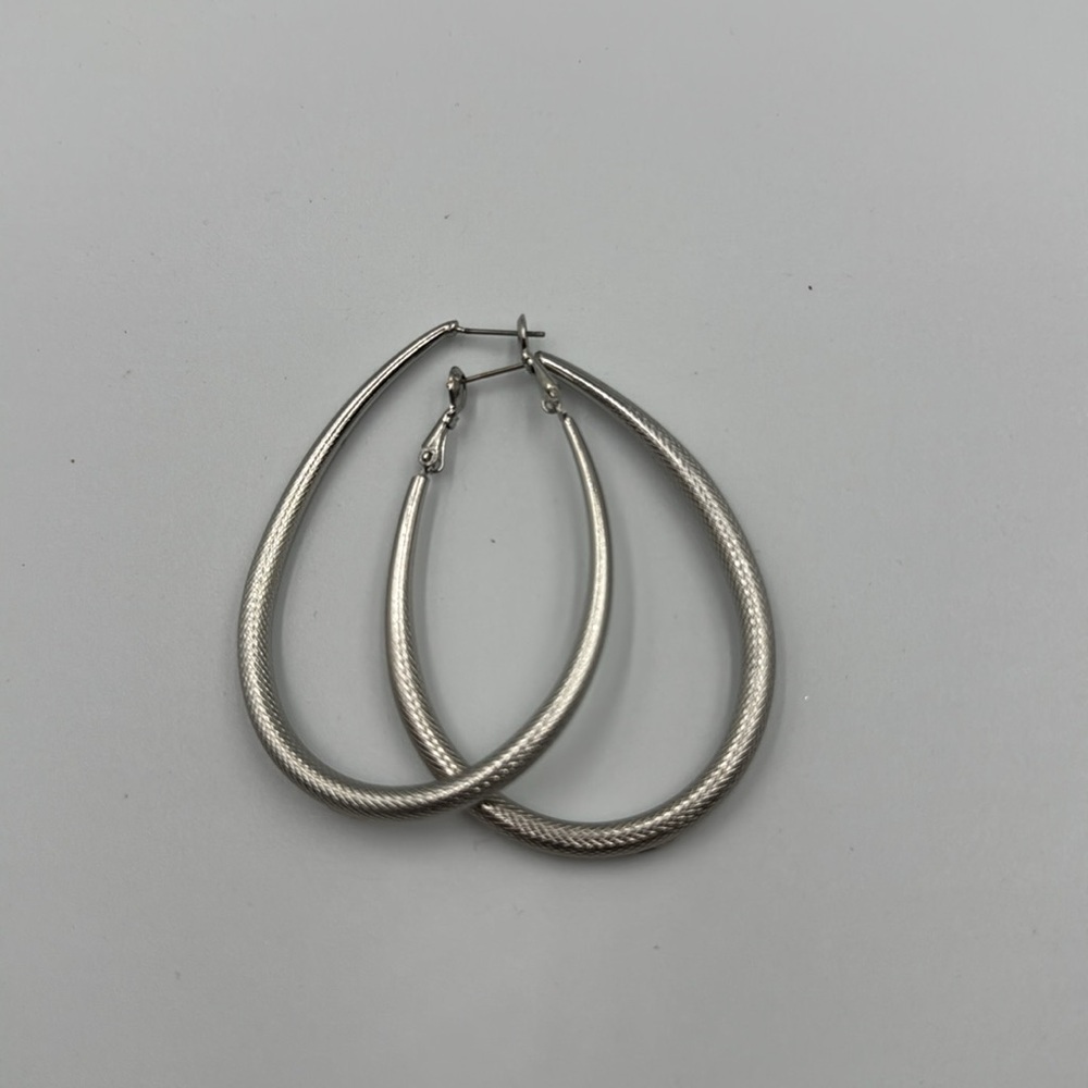 Mímco Silver Oval Hoops